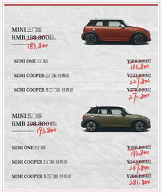 寶馬MINI全系車型價格下調，今日起正式生效，配件銷售同步優化